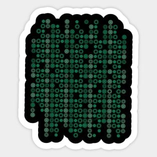 Matrix green design Sticker